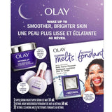 Olay Retinol Night Routine Skincare Set: Melting Facial Cleanser 12 Count + Night Super Serum 14 mL + Retinol Face Moisturizer 50 mL, Total 3 Pieces Gift Set
