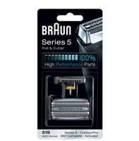 Braun 51S Series 5 Electric Shaver Replacement Foil and Cassette Cartridge - Silver