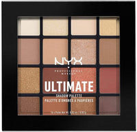 NYX Professional Makeup Ultimate Shadow Palette, Eyeshadow Palette, Warm Neutrals, 16 shades