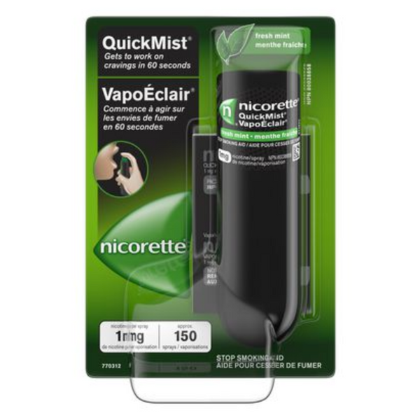 Nicorette QuickMist Mouth Spray, Quit Smoking Aid, 1mg, 150 sprays